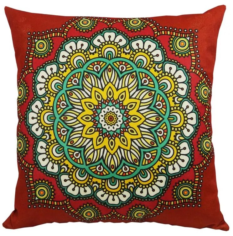 Almofada Mandala Indiana 45x45cm Várias Estampas - MDL-0103 - Somente Capa
