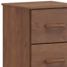 Mesa de Cabeceira Para Quarto 42cm 2 Gavetas Renzo Imbuia F07 - Mpozen