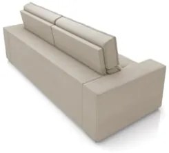 Sofá Retrátil Reclinável 3 Lugares 246cm Vick Z32 Suede Bege - Mpozena