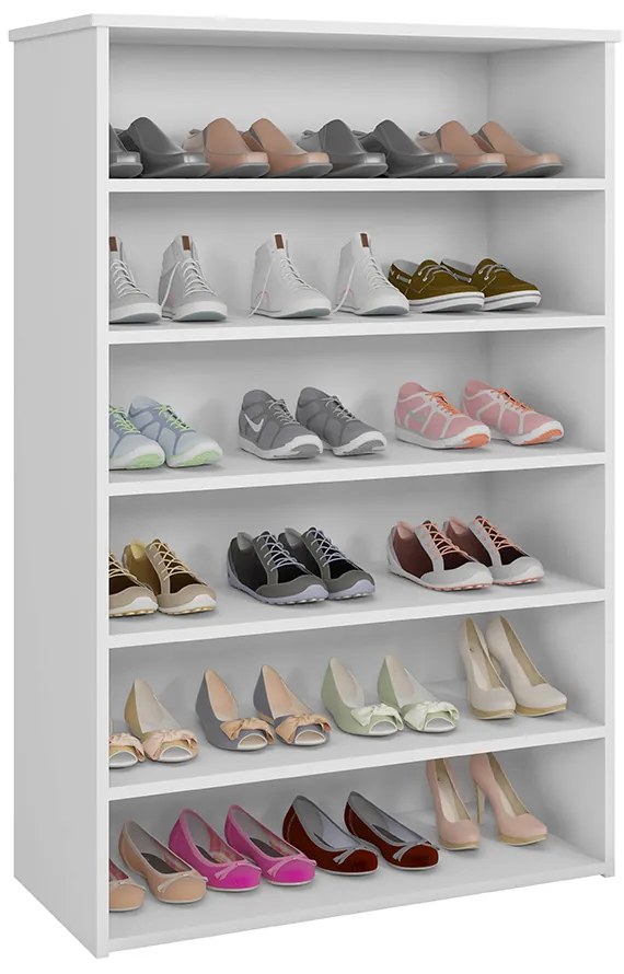 Sapateira Vertical 18 Pares 72cm Closet Organizador Melice A01 - D'Rossi - Branco