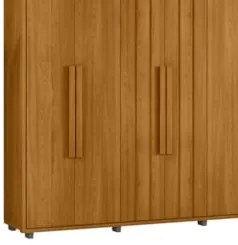 Guarda Roupa Casal 250cm Com 6 Portas Vibe Cinamomo Z10     - Mpozenat