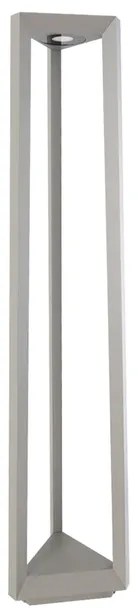 Balizador Led Aluminio 12W 3000K Ip65 80X16cm Lume - CINZA ESVERDEADO