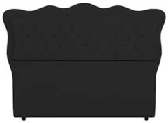 Cabeceira Casal Cama Box 140cm Oregon Z04 Linho Preto - Mpozenato