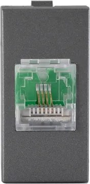 Modulo Tomada Para Telefone Rj11 Grafite Inova Pro Class