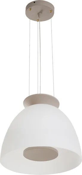 Pendente Led Metal Vidro Fendi 16,5w 500lm 2700k Nova