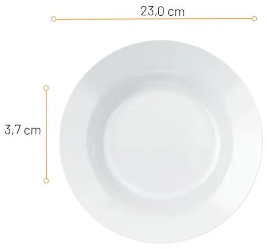Prato Fundos Opaline Menu