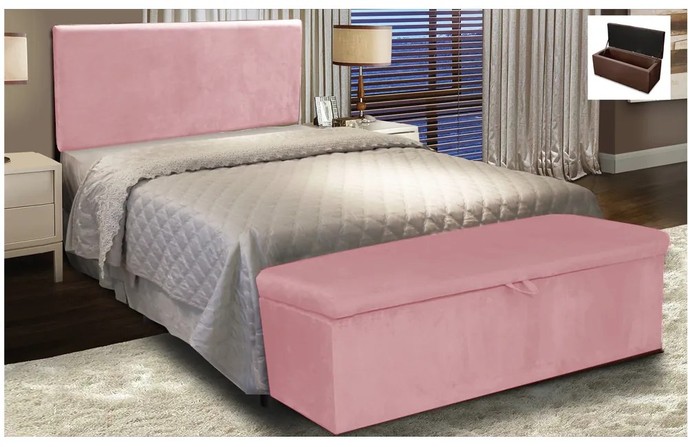KIT CALCADEIRA E PAINEL CLEAN 160 CM SUE - Rose