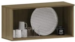 Armário de Cozinha 80cm Com 1 Porta Nádia Mocca/Avelã L01 - Mpozenato