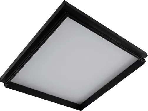 Plafon Led De Embutir Retangular Preto 25,2w 3000k Imo