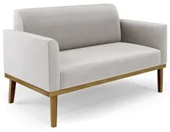 Sofá Namoradeira e 2 Poltronas Base Madeira Castanho Maressa Veludo Ci