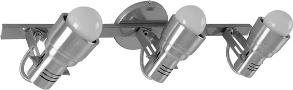 Spot De Sobrepor Triplo Aluminio - ESCOVADO