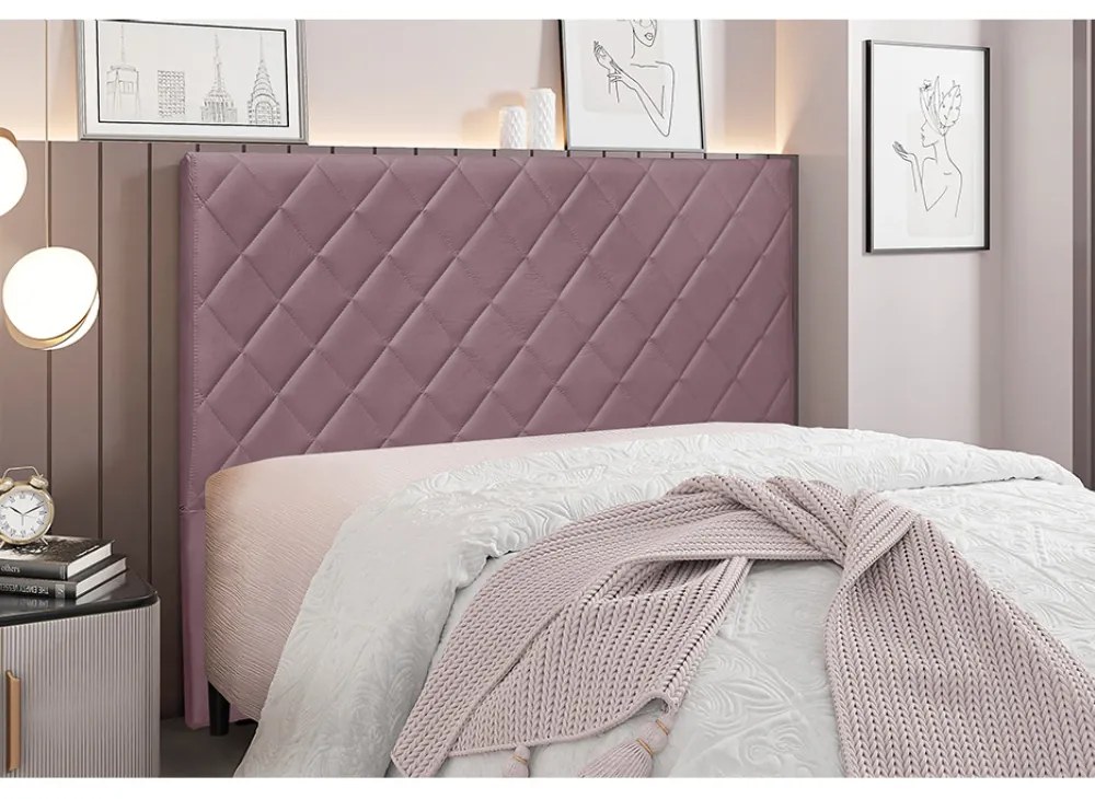 Cabeceira Cama Box Queen 160 cm Dubai Veludo S04 - D'Rossi - Uva