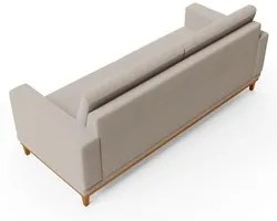 Sofá Living 145cm 2 Lugares Kayrós D05 Boucle Bege - Mpozenato