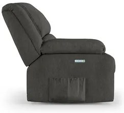 Poltrona do Papai Reclinável Pietra Elétrica LED Massagem FH9 Linho Gr