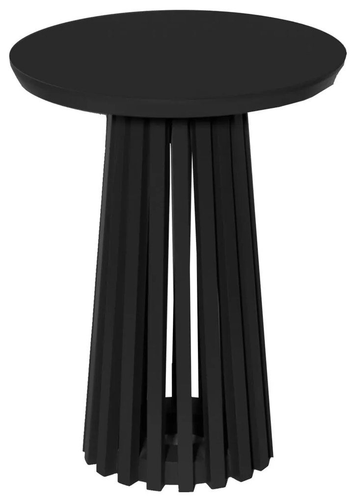 Mesa Ripada Lateral de Apoio Zuli Taís Puntel - Preto Kleiner