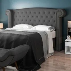 Cabeceira Cama Box Casal 140cm Provença Z37 Linho Chumbo - Mpozenato