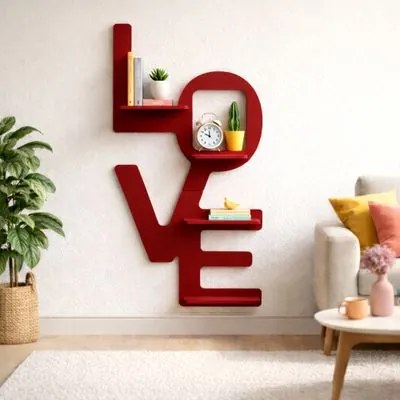Estante Love Vertical Marsala Woodyou 91x22x69 cm