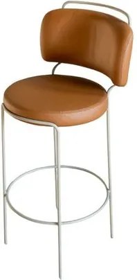Banqueta Estofada Finlândia Caramelo