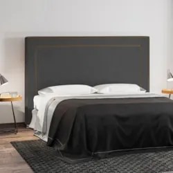 Cabeceira Cama Box Casal Queen 160cm Mali Z37 Veludo Chumbo - Mpozenat