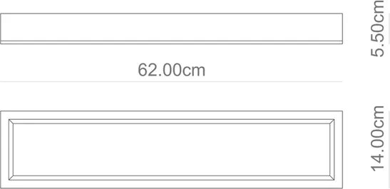 Plafon Led Embutir Aluminio Branco 27W Sevilha - LED BRANCO QUENTE (3000K)