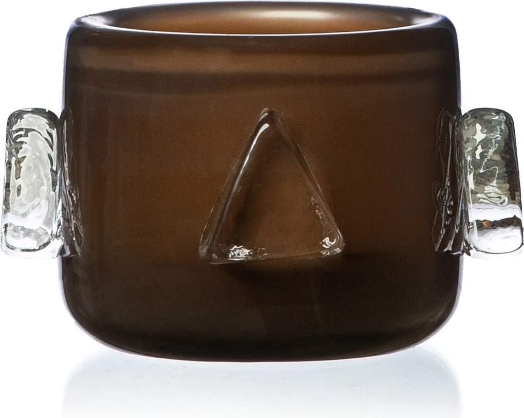 Cachepot Murano Prisma PP  Bronzita