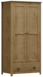 Guarda Roupa Solteiro 91cm 2 Portas 1 Gaveta Lázio Freijó F07 - Mpozen
