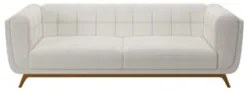 Sofá Living Decorativo 2 Lugares 180cm Bellart Z32 Boucle Branco - Mpo