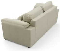 Sofá Retrátil 2 Lugares Para Sala 215cm Dijon Couro Creme S07 - Mpozen