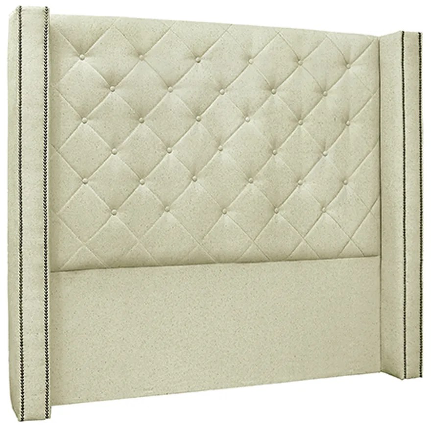 Cabeceira Decorativa King Size 2,19M Loewe Linho Natural G63 - Gran Belo