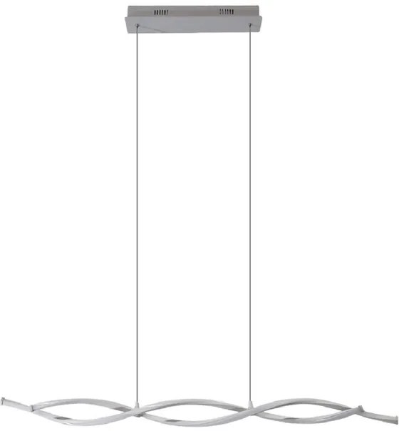 Pendente Led Metal Aluminio Branco 30W Flow - LED BRANCO NEUTRO (4000K)