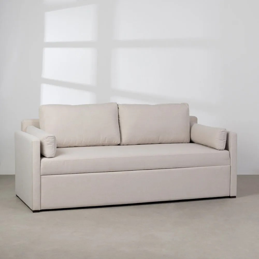 Sofá-Cama Lipo Trama Miuda Aveia - 2,02m