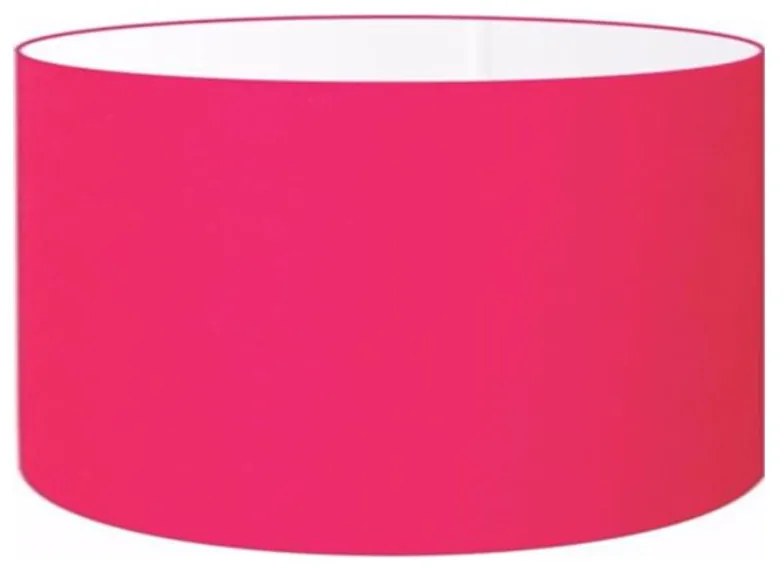 Cúpula Abajur Cilíndrica Cp-7025 Ø50x30cm Rosa Pink