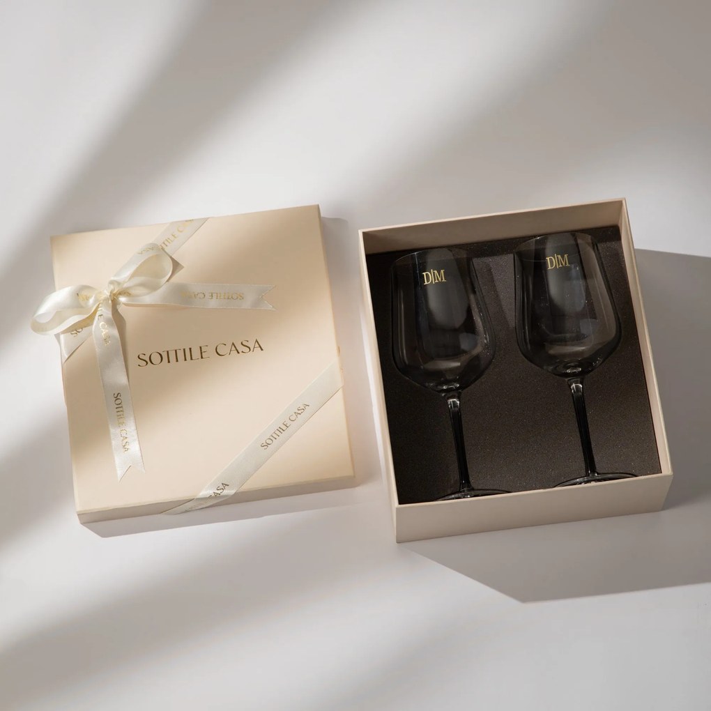 Conjunto 2 Taças de Cristal Mozart Basic Alto Feliz Sommelier 590ml c/ Caixa de Presente  Incolor
