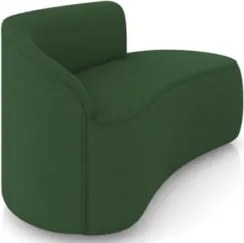 Sofá 2 Lugares 140cm Wendi e Poltrona Steve Suede Verde I01 - Mpozena