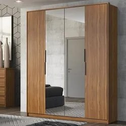 Guarda Roupa Casal 4 Portas 2 Com Espelhos Attore D02 Amendola Touch -