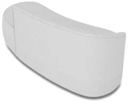 Sofá 3 Lugares Para Sala 180cm Orgânico Wendi Linho Cinza I01 - Mpoze