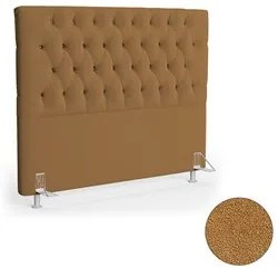 Cabeceira Casal Cama Box 140cm Cristal C16 Bouclê Mostarda - Mpozenato