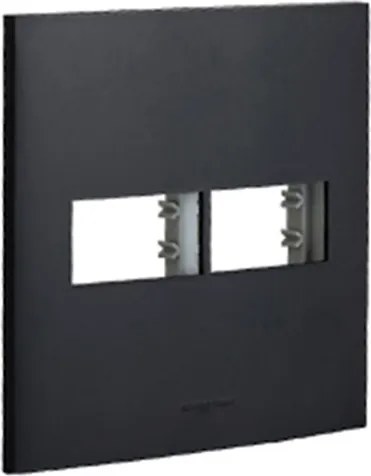 Placa 4X4 2 Modulos Preto Inova Pro Class