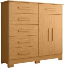 Cômoda Para Quarto 2 Portas 124cm Ester A02 Cinamomo - Mpozenat