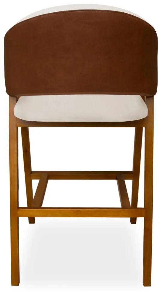 Banqueta Suellen Compose Couríssimo Whisky / Bege