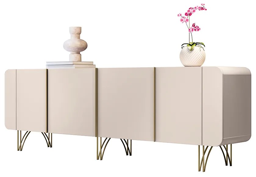 Balcão Aparador Buffet Anabelle Off H01 - D'Rossi - Off White