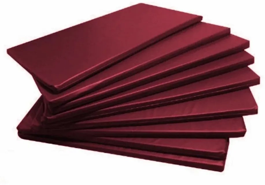 Colchonetes Ginástica, Academia - 90 X 42 X 2 - 5 Unidades (Vinho)