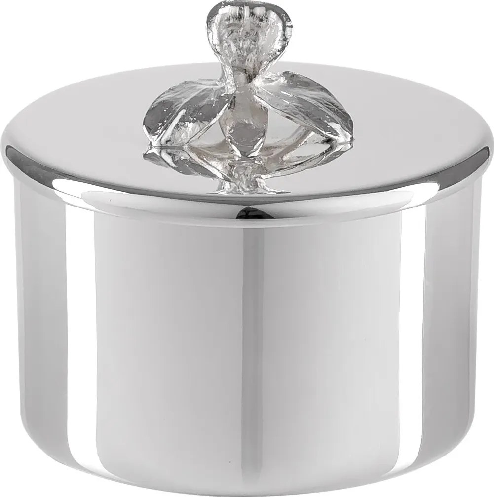 Porta Algodão Prata P/ Lavabo - Prata