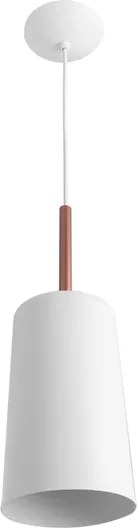 Pendente Alumínio Ø13,6cm Bilboquê - BRANCO