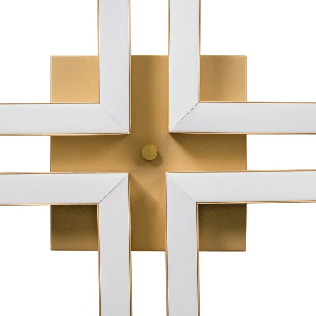 Plafon Play Retangular 82X158Cm Led 65,6W Bivolt / "l" C/ 21,5X39Cm E... (DR-M Dourado Metálico, 3000k)
