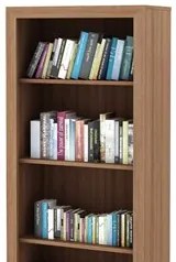 Estante Livreiro Multiuso 4 Prateleiras ME4104 Amêndoa - Tecno Mobili