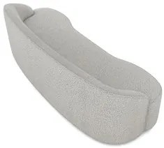 Sofá 2 Lugares para Sala de Estar Living 150cm Theo D06 Bouclê Creme -