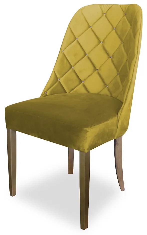 kit com 8 Cadeiras de Jantar Dublin Suede Amarelo