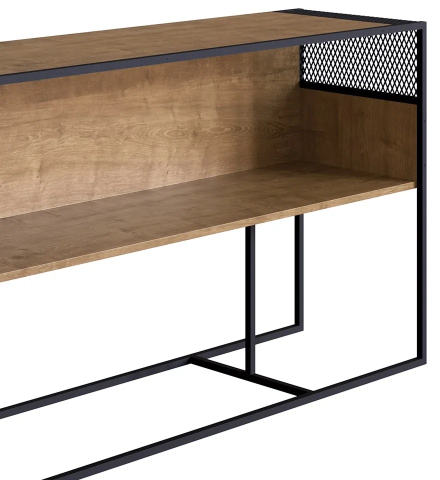 Aparador com Nicho New Vermont e Preto 160 cm - D'Rossi
