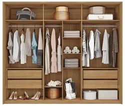 Guarda Roupa Casal 6 Portas 4 Gavetas Turium C01 Buriti/Fendi - Mpozen